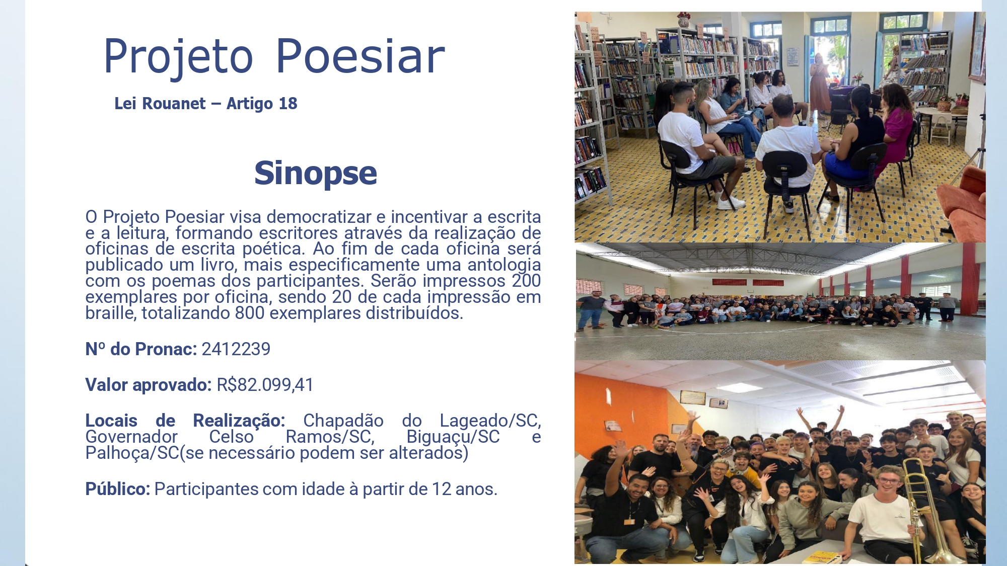 Poesiar - Oficinas de escrita em Santa Catarina